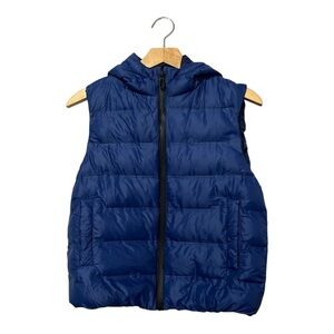 ZARA Boys Puffer Vest Sizer 8-9 Lightweight Blue Jacket Transition Layering